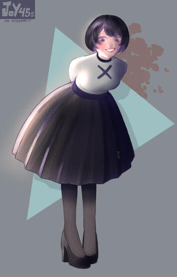 Evie, Fullbody, Color.